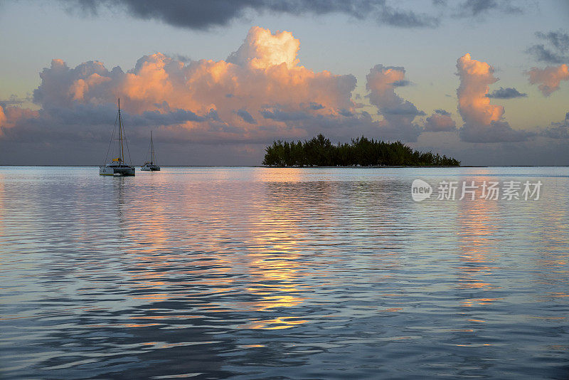 Bora Bora motu和反思